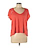 Eyeshadow Red Short Sleeve Top Size L - photo 1