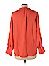 Ann Taylor 100% Polyester Red Long Sleeve Blouse Size L (petite) - photo 2