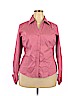 Worthington Pink Long Sleeve Button-Down Shirt Size 18 - photo 1