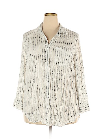 Velvet Rose Long Sleeve Button-Down Shirt (view 1)