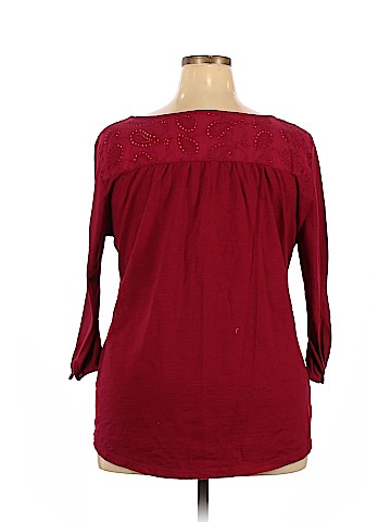 St. John's Bay Long Sleeve Henley (view 2)