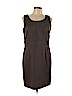 Karin Stevens 100% Polyester Brown Casual Dress Size 12 (petite) - photo 1