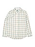 Old Navy 100% Cotton Checkered-gingham White Long Sleeve Button-Down Shirt Size 10 - 12 - photo 1