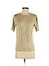 Valerie Stevens 100% Silk Tan Short Sleeve Silk Top Size S (petite) - photo 1