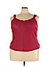 Lane Bryant 100% Polyester Red Sleeveless Blouse Size 22 - 24 Plus - photo 1