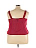Lane Bryant 100% Polyester Red Sleeveless Blouse Size 22 - 24 Plus - photo 2
