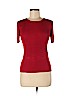 Valerie Stevens 100% Silk Red Short Sleeve Silk Top Size M (petite) - photo 1