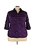 Lane Bryant Outlet Purple 3/4 Sleeve Button-Down Shirt Size 22 - 24 Plus - photo 1