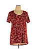 Lularoe Red Short Sleeve Top Size XL - photo 1