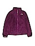 The North Face 100% Polyester Solid Purple Fleece Jacket Size 16 - photo 1