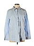 Ann Taylor LOFT Blue Long Sleeve Button-Down Shirt Size XL - photo 1