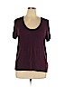 A New Day Purple Short Sleeve Top Size XL - photo 1