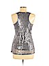 Romeo & Juliet Couture 100% Polyester Silver Sleeveless Top Size M - photo 2