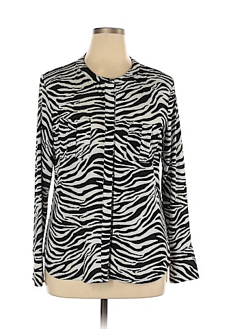Dana Buchman Long Sleeve Button-Down Shirt (view 1)