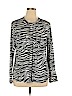 Dana Buchman Black Long Sleeve Button-Down Shirt Size XL - photo 1