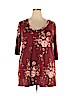 PIPHANY Burgundy Casual Dress Size 2X - photo 1