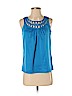 Banana Republic 100% Polyester Blue Sleeveless Blouse Size XS (petite) - photo 1