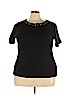 Rafaella 100% Cotton Black Short Sleeve T-Shirt Size 3X - photo 1