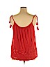 Ann Taylor LOFT 100% Viscose Red Sleeveless Blouse Size XL - photo 2