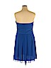 David's Bridal 100% Polyester Blue Cocktail Dress Size 16 - photo 2