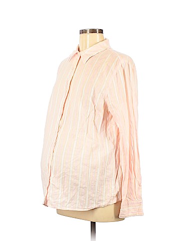 Duo Maternity Long Sleeve Button-Down Shirt (view 1)