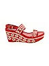 Tory Burch Red Wedges Size 8 1/2 - photo 1