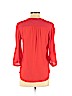 H&M 100% Polyester Red 3/4 Sleeve Blouse Size 6 - photo 2