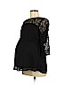 H&M Mama 100% Polyester Black 3/4 Sleeve Top Size M - photo 1