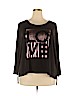 Juicy Couture 100% Rayon Black 3/4 Sleeve Top Size XL - photo 1