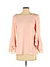 Badgley Mischka Pink 3/4 Sleeve Blouse Size S - photo 1