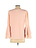 Badgley Mischka Pink 3/4 Sleeve Blouse Size S - photo 2
