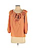 Forever 21 Orange Long Sleeve Blouse Size S - photo 1