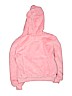 Justice 100% Polyester Solid Pink Zip Up Hoodie Size 10 - photo 2
