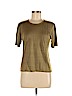 Valerie Stevens 100% Silk Green Short Sleeve Silk Top Size M (petite) - photo 1