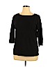 Ann Taylor LOFT 100% Cotton Black Long Sleeve T-Shirt Size XL - photo 1