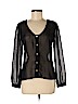 Dizzy Lizzy 100% Polyester Black 3/4 Sleeve Blouse Size M - photo 1