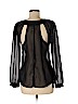 Dizzy Lizzy 100% Polyester Black 3/4 Sleeve Blouse Size M - photo 2
