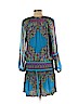 Hale Bob 100% Silk Blue Casual Dress Size L - photo 2