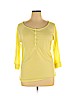 American Eagle Outfitters Yellow Long Sleeve Henley Size XL - photo 1