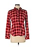 Talbots 100% Cotton Red Long Sleeve Button-Down Shirt Size 8 (petite) - photo 1