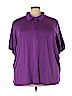 Woman Within Purple Short Sleeve Polo Size 4X - photo 1