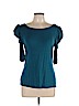 Cable & Gauge Blue Short Sleeve Top Size L (petite) - photo 1