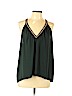 H&M 100% Polyester Green Sleeveless Blouse Size 12 - photo 1