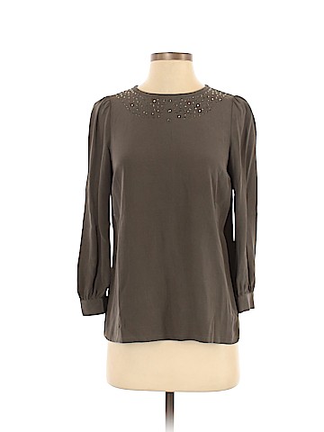 Marc by Marc Jacobs Long Sleeve Silk Top (view 1)