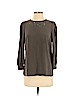 Marc by Marc Jacobs 100% Silk Gray Long Sleeve Silk Top Size 2 - photo 1