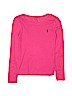 Polo by Ralph Lauren Solid Pink Long Sleeve T-Shirt Size 8 - 10 - photo 1