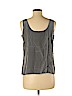 Ellen Tracy 100% Silk Gray Sleeveless Silk Top Size 8 - photo 2