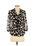 HD in Paris 100% Polyester Black 3/4 Sleeve Blouse Size 2 - photo 1