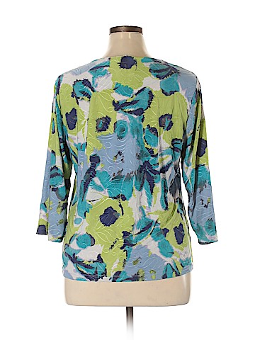 JM Collection 3/4 Sleeve Top (view 2)