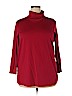 Woman Within 100% Cotton Red Long Sleeve Turtleneck Size 18 (L) - photo 1